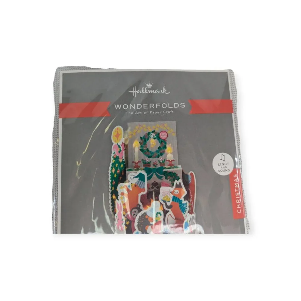 NWT Hallmark Wonderfolds Pop Up Merry Christmas Musical Card